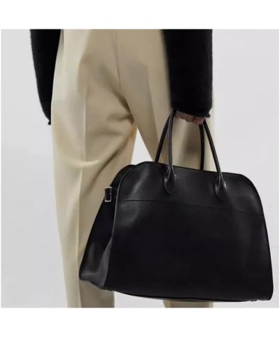 Handheld Tote Bag Black Pebbled Silver Buckle $10.20 Totes