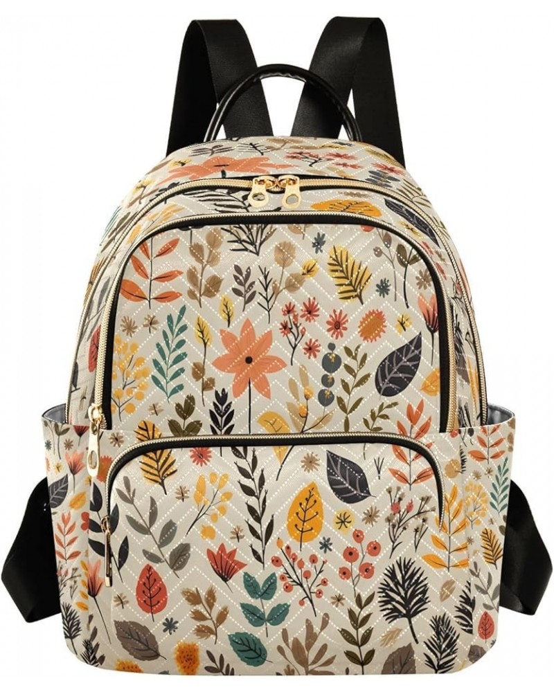 Fashion Backpack Mini Backpack Purse Casual Daily Backpack Colorful Leaves for Travel for College Work Small $17.91 Backpacks