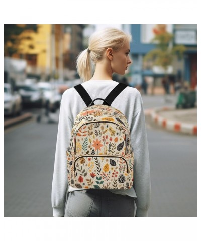 Fashion Backpack Mini Backpack Purse Casual Daily Backpack Colorful Leaves for Travel for College Work Small $17.91 Backpacks