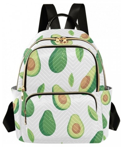 Small Backpack for Women Travel Bag Avocado and Leaves Daypack Purse Fashion Shoulder Bag Rucksack Small B342 $15.33 Backpacks