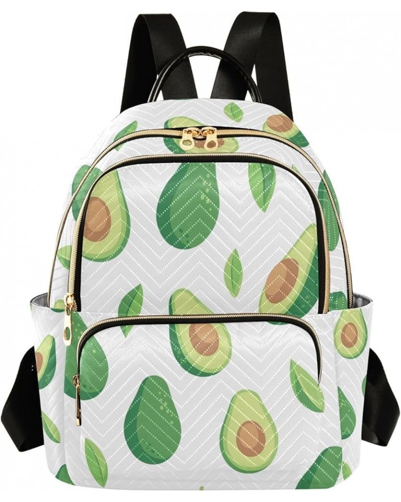 Small Backpack for Women Travel Bag Avocado and Leaves Daypack Purse Fashion Shoulder Bag Rucksack Small B342 $15.33 Backpacks