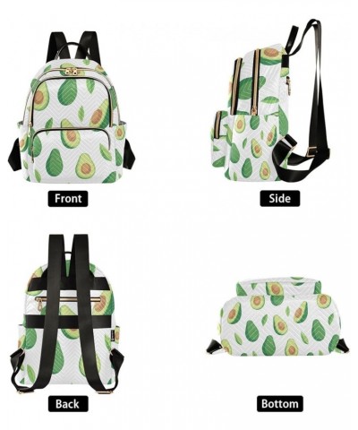 Small Backpack for Women Travel Bag Avocado and Leaves Daypack Purse Fashion Shoulder Bag Rucksack Small B342 $15.33 Backpacks