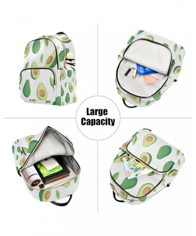 Small Backpack for Women Travel Bag Avocado and Leaves Daypack Purse Fashion Shoulder Bag Rucksack Small B342 $15.33 Backpacks