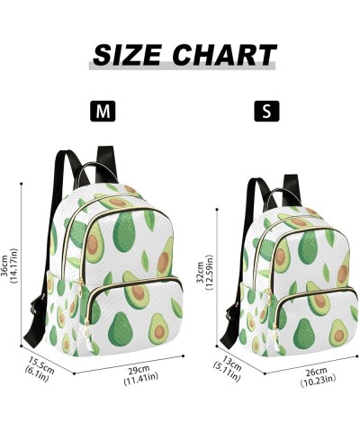 Small Backpack for Women Travel Bag Avocado and Leaves Daypack Purse Fashion Shoulder Bag Rucksack Small B342 $15.33 Backpacks