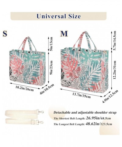 Tropical Leaves Graffiti Elements Women's Tote Handbags Top Handle Satchel Shoulder Bag Crossbody Bag for Office Travel M $19...