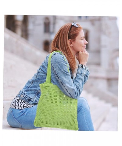 2pcs Openwork Knit Bag Pink Simple Polyester South Korea Light Greenx3pcs $19.69 Others