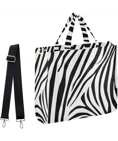 Women's Zebra Stripes Pattern Crossbody Satchel Bag Handbag for Work Travel Gym Shopping Multi05 $11.27 Satchels