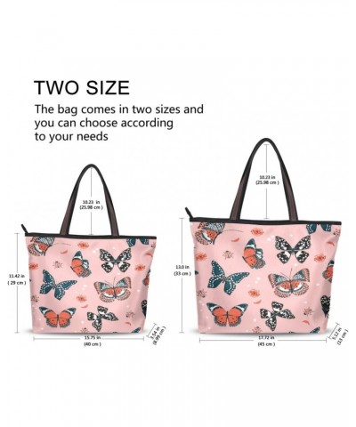 Womens Tote Bag, Butterfly Ladybug Ladies Zip Shoulder Handbags $11.76 Shoulder Bags