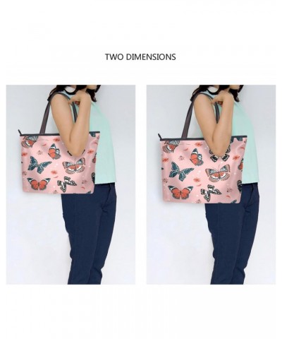 Womens Tote Bag, Butterfly Ladybug Ladies Zip Shoulder Handbags $11.76 Shoulder Bags