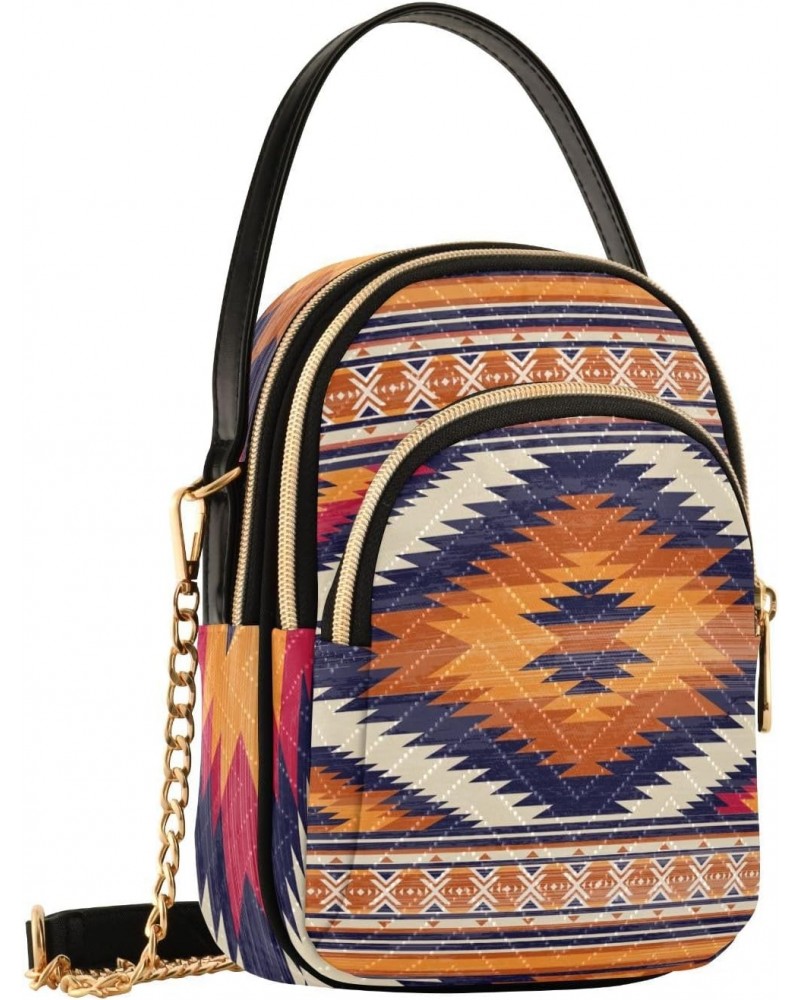 Small Crossbody Bags for Women Trendy Colorful Aztec Print Travel Sling Bag Women's Crossbody Handbags Satchel Bags $11.70 Sa...