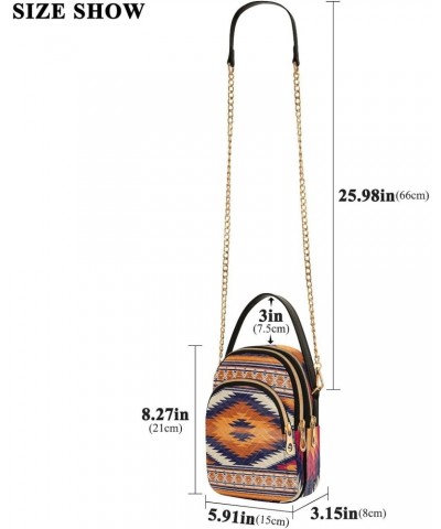 Small Crossbody Bags for Women Trendy Colorful Aztec Print Travel Sling Bag Women's Crossbody Handbags Satchel Bags $11.70 Sa...