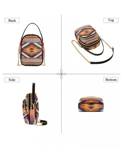 Small Crossbody Bags for Women Trendy Colorful Aztec Print Travel Sling Bag Women's Crossbody Handbags Satchel Bags $11.70 Sa...