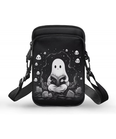 Tongluoye Small Crossbody Bag for Women Cell Phone Purse for Men Over Shoulder Bags Cute Ghost $10.78 Crossbody Bags