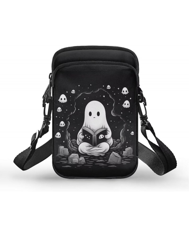 Tongluoye Small Crossbody Bag for Women Cell Phone Purse for Men Over Shoulder Bags Cute Ghost $10.78 Crossbody Bags