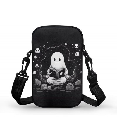 Tongluoye Small Crossbody Bag for Women Cell Phone Purse for Men Over Shoulder Bags Cute Ghost $10.78 Crossbody Bags