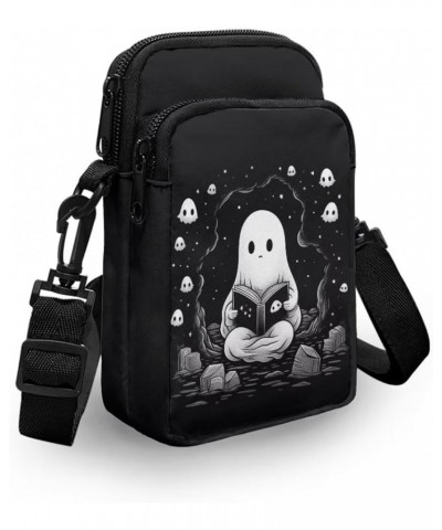 Tongluoye Small Crossbody Bag for Women Cell Phone Purse for Men Over Shoulder Bags Cute Ghost $10.78 Crossbody Bags