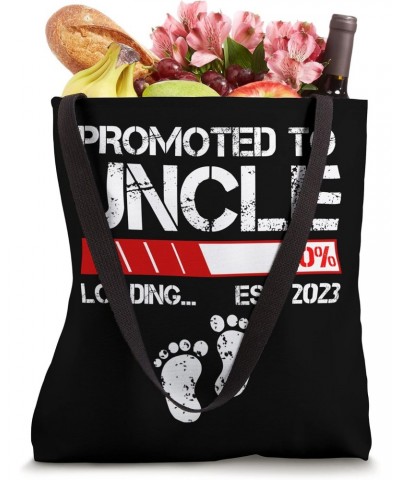 Promoted To Uncle Est 2023 For Men - Funny New Uncle Tote Bag $14.75 Totes