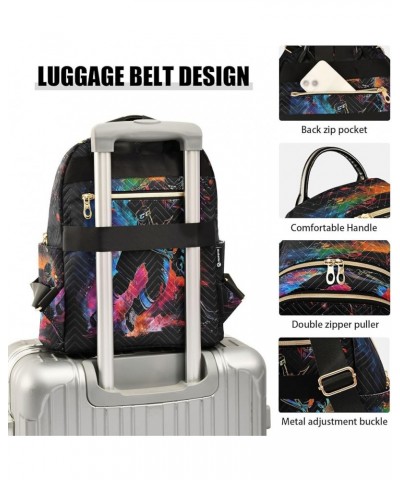 Ice Hockey Player Hipster Women Backpack Purse Ladies Fashion Shoulder Bag Daypack Travel Bag 10L Small $14.00 Backpacks