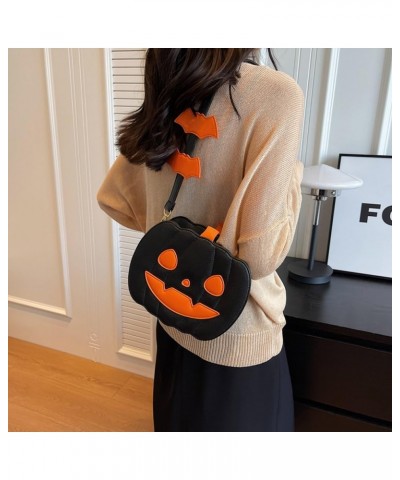 Women Pumpkin Purse Halloween Handbag, Pumpkin Crossbody Bag for Women,Novelty Halloween Homeware Devil Ghost PU Shoulder Han...