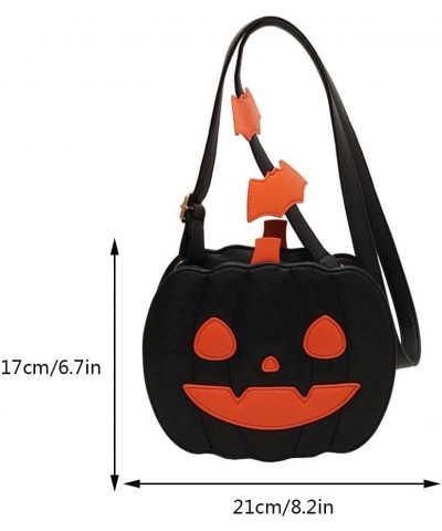 Women Pumpkin Purse Halloween Handbag, Pumpkin Crossbody Bag for Women,Novelty Halloween Homeware Devil Ghost PU Shoulder Han...