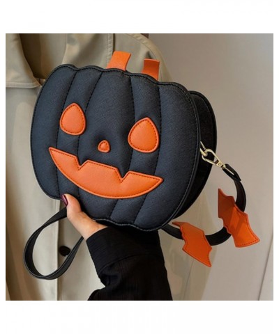 Women Pumpkin Purse Halloween Handbag, Pumpkin Crossbody Bag for Women,Novelty Halloween Homeware Devil Ghost PU Shoulder Han...