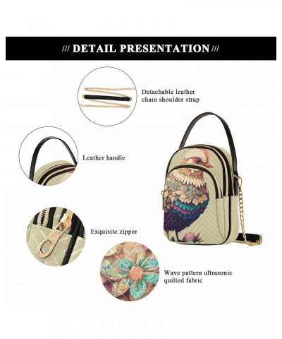 Easter Chicken Egg Crossbody Sling Bags for Women, Compact Fashion Handbag with Chain Strap Top handle for Evening Party Dati...