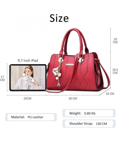 Women's Solid Color Fashion Commuter Handbag Top Handle Satchel Shoulder Ladies Bags Zipper Compartments Purses Black $29.15 ...