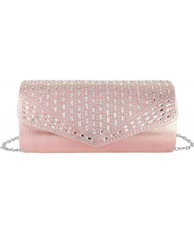 Women Glitter Clutch Purse Flap Envelope Handbags Party Evening Bags Champagne $14.49 Evening Bags