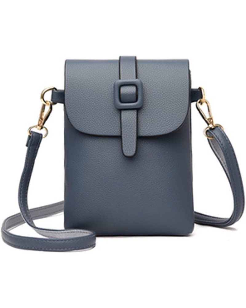 Phone Bag for Women Summer Mobile Phone Bag Hundred Ladies Single Shoulder Coin Bag Mini Crossbody Blue $19.31 Shoulder Bags