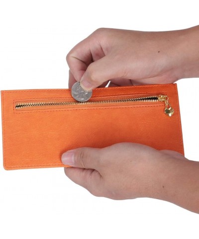 Women's Credit Card Wallet Slim Long Zipper Pocket Purse for Coin, Receipt, Cash Multi-function Card Wallet for Women $10.25 ...