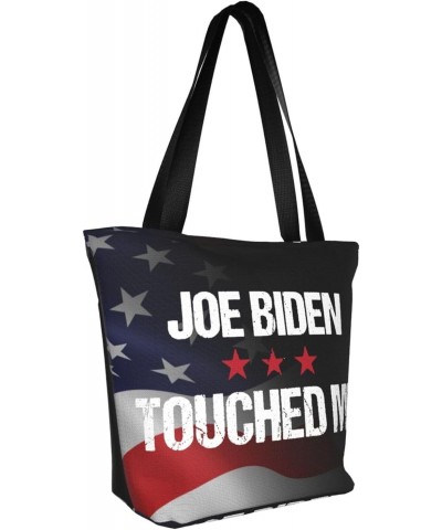 Joe Biden Touched Me Fashion Shoulder Bag Large Capacity For Man Or Woman $16.17 Totes