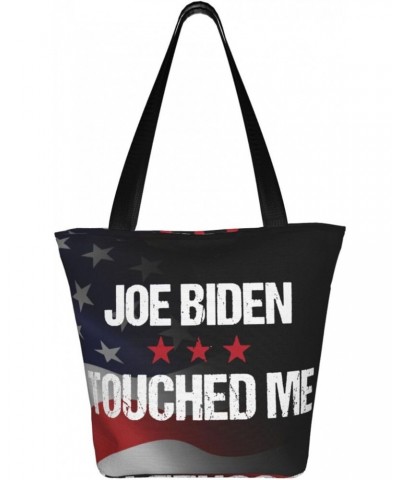 Joe Biden Touched Me Fashion Shoulder Bag Large Capacity For Man Or Woman $16.17 Totes