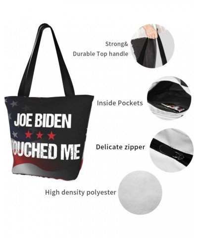 Joe Biden Touched Me Fashion Shoulder Bag Large Capacity For Man Or Woman $16.17 Totes