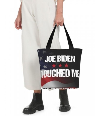 Joe Biden Touched Me Fashion Shoulder Bag Large Capacity For Man Or Woman $16.17 Totes