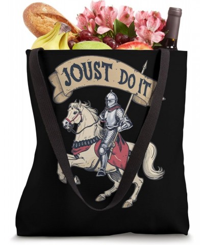 Medieval LARP, Jousting Knight, Joust Do It Ren Faire Tote Bag $10.80 Totes