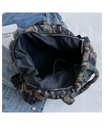 Puffer Tote Bag for Women Quilted Shoulder Bag with Pompom Vintage Hobo Handbag Satchel Purse Large Coffee $25.78 Totes