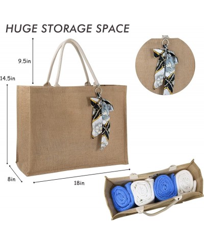 Woven Large Beach Bag Straw Bag Beach Tote Handmade Weaving Shoulder Bag Tassel Bag Handbag Grey Bowknot $12.97 Totes