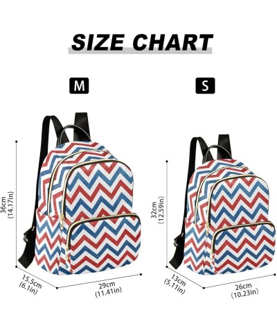 Blue Red Stripes Backpack Purse for Women Anti-theft Small Fashion Travel Backpack with Strap Handbag Lady Purse,M Medium $17...