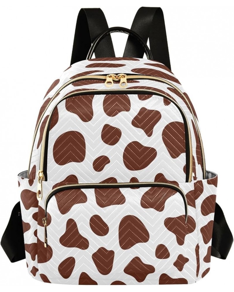 Backpack Purse for Women Cow Pattern Casual Shoulder Bag Small Backpack M Small $11.96 Backpacks