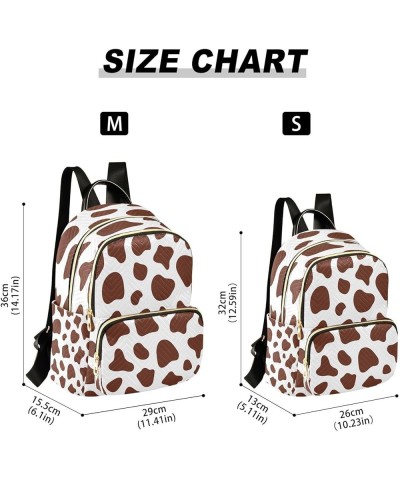 Backpack Purse for Women Cow Pattern Casual Shoulder Bag Small Backpack M Small $11.96 Backpacks