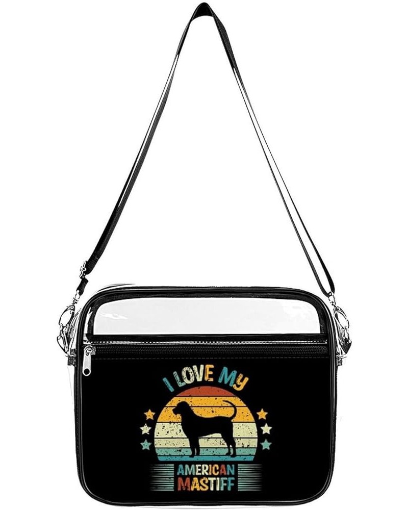 Anatolian-shepherd-retro-print Clear Crossbody Shoulder Purse Bag for Men Women, Stadium Clear Messenger Bag Style-1 $13.74 C...