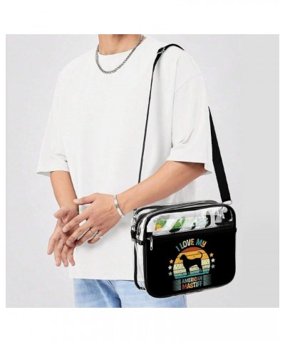 Anatolian-shepherd-retro-print Clear Crossbody Shoulder Purse Bag for Men Women, Stadium Clear Messenger Bag Style-1 $13.74 C...