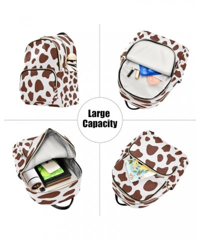 Backpack Purse for Women Cow Pattern Casual Shoulder Bag Small Backpack M Small $11.96 Backpacks