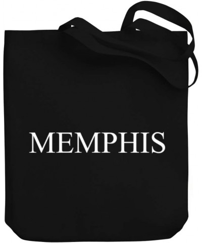 Memphis Larger Font Canvas Tote Bag 10.5" x 16" x 4 $20.39 Totes