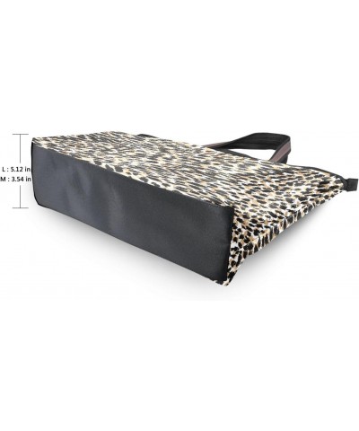 Abstract Leopard Spot Vintage Women Tote Bag Handbag Large Capacity Shoulder Bags $10.19 Shoulder Bags