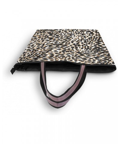 Abstract Leopard Spot Vintage Women Tote Bag Handbag Large Capacity Shoulder Bags $10.19 Shoulder Bags