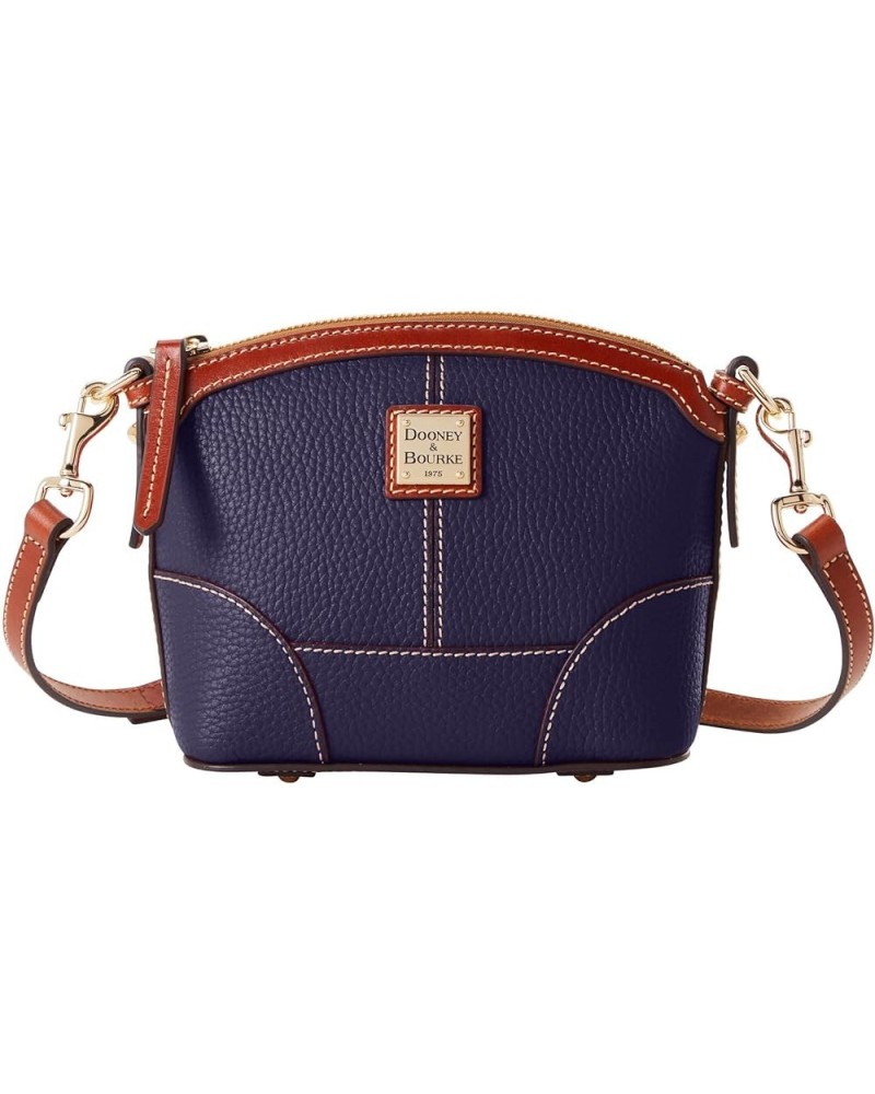 Handbag, Pebble Grain Mini Domed Crossbody Midnight Blue $45.76 Crossbody Bags