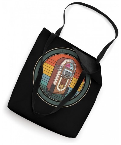 Music Jukebox Nostalgia Vinyl Classic Musical Vintage Record Tote Bag $13.49 Totes