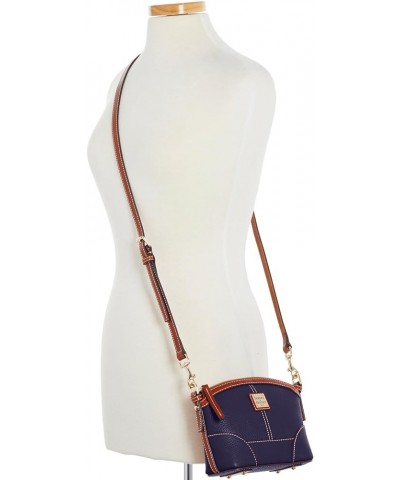 Handbag, Pebble Grain Mini Domed Crossbody Midnight Blue $45.76 Crossbody Bags