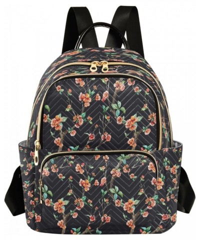 Fashion Backpack Mini Backpack Purse Casual Daily Backpack Flower Tree for Travel for College Work Medium $20.39 Backpacks